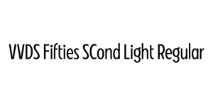 VVDS Fifties SCond Light Regular Font