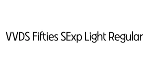 VVDS Fifties SExp Light Regular Font