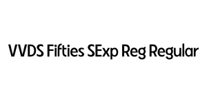 VVDS Fifties SExp Reg Regular Font