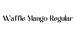 Waffle Mango Regular Font