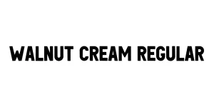 Walnut Cream Regular Font