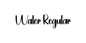Water Regular Font