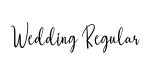 Wedding Regular Font
