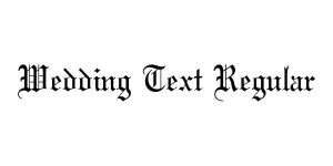 Wedding Text Regular Font