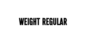 Weight Regular Font