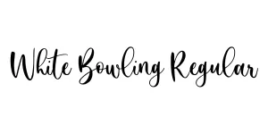 White Bowling Regular Font