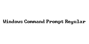 Windows Command Prompt Regular Font