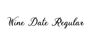 Wine Date Regular Font