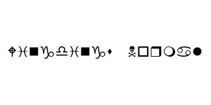 Wingdings Normal Font