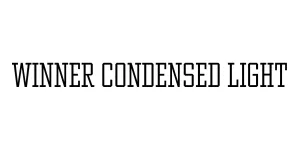 Winner Condensed Light Font