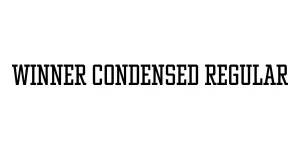 Winner Condensed Regular Font