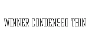 Winner Condensed Thin Font