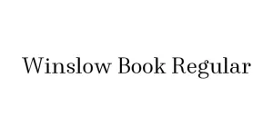 Winslow Book Regular Font