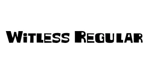 Witless Regular Font