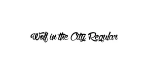 Wolf in the City Regular Font