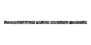 Woodcutter Black Square Normal Font