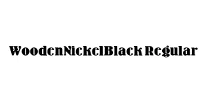WoodenNickelBlack Regular Font