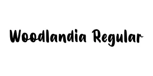 Woodlandia Regular Font