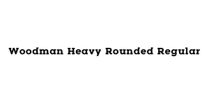 Woodman Heavy Rounded Regular Font