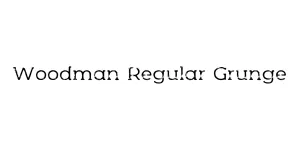Woodman Regular Grunge Font