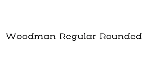 Woodman Regular Rounded Font