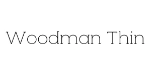 Woodman Thin Font