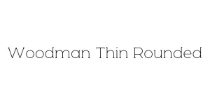Woodman Thin Rounded Font