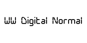 WW Digital Normal Font