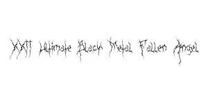 XXII Ultimate-Black-Metal Fallen-Angel Font