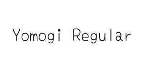 Yomogi Regular Font