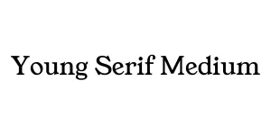 Young Serif Medium Font