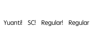 Yuanti SC Regular Regular Font
