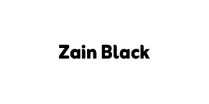 Zain Black Font