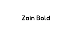Zain Bold Font