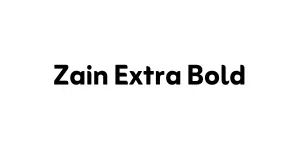 Zain Extra Bold Font