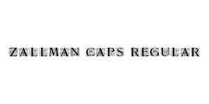 Zallman Caps Regular Font