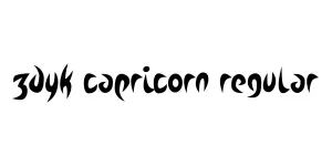 Zdyk Capricorn Regular Font