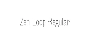 Zen Loop Regular Font