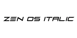 Zen Os Italic Font