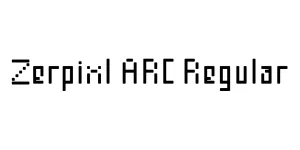 Zerpixl ARC Regular Font