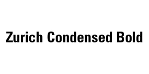 Zurich Condensed Bold Font
