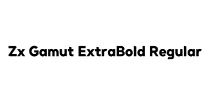Zx Gamut ExtraBold Regular Font