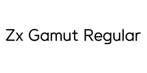 Zx Gamut Regular Font